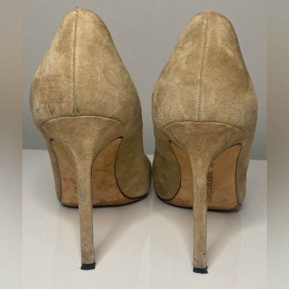 MANOLO BLAHNIK BB CAPTOE SUEDE PUMPS - Picture 6 of 11